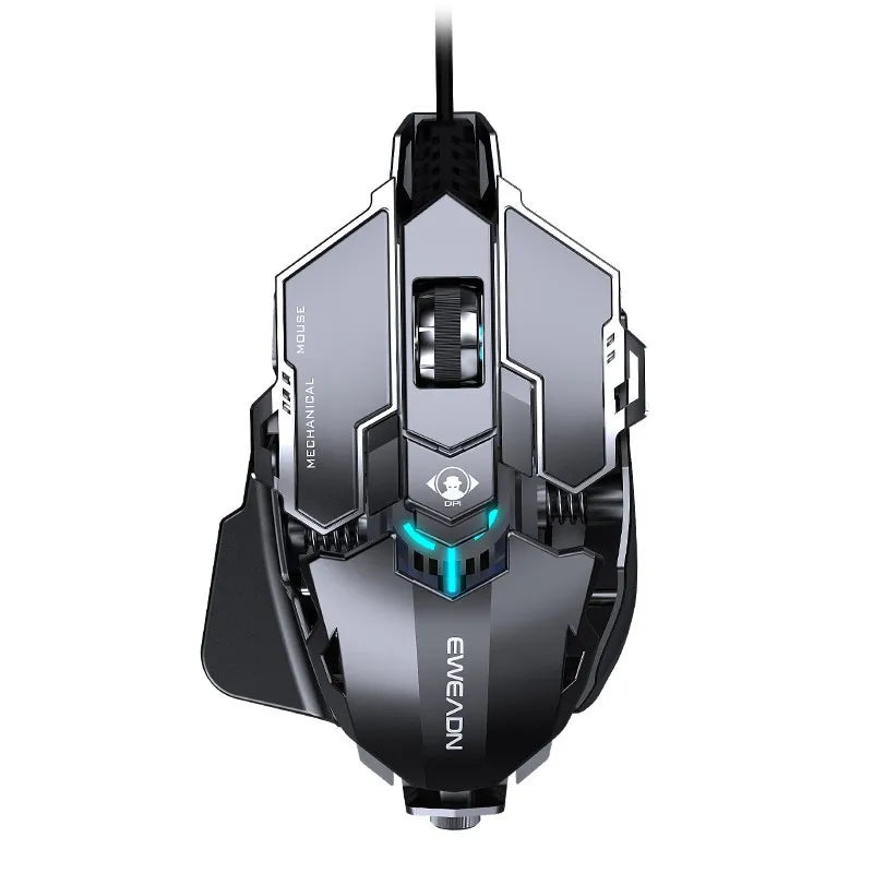 Mouse gamer ergonômico, 9 Button 4800DPI LED Silent Game Mice For PC Lap