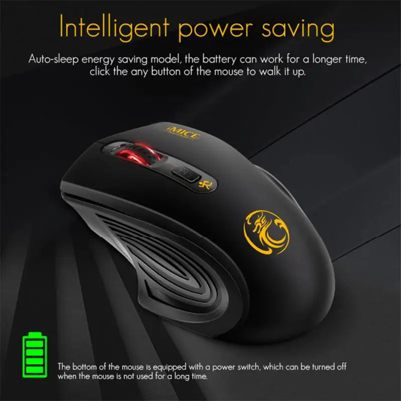 Wireless Mouse Rechargeable Gamer Gaming Mouse Computer Ergonomic Mause With Backlight RGB Silent Mice For Laptop PC